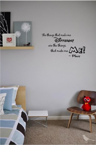 The things that make me different are the things that make me piglet wall art wall quote wall saying