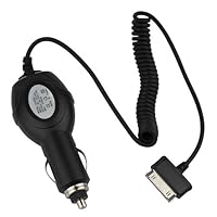 GTMax Black Car Charger Adapter for Samsung Galaxy Tab 7 P1000 / 8.9 Inch P7310 / 10.1 Inch / Galaxy Tab 2 7.0 / Galaxy Tab 7.0 Plus P6200