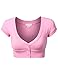 J.TOMSON Womens Short Sleeve V-Neck Bolero Shrug Cardigan