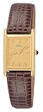 Seiko Women's Brown Leather Strap Watch #SXGN40