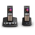 BT Edge 1500 Colour Screen Twin DECT Cordless Handset with Telephone Answering Machine - Black