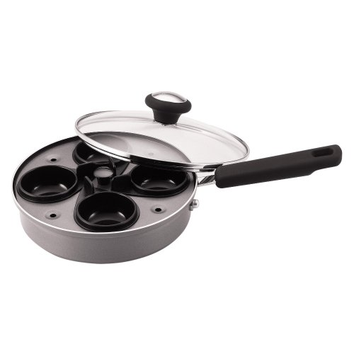 Farberware Nonstick Aluminum Egg Poacher with Glass Lid