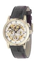 Rotary Gents Gold Plated Leather Strap Watch GS02375/01