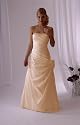 Brautkleid Standesamt Kleid mit Blume, leicht apricot