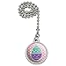 GRAPHICS & MORE Cute Easter Egg Turquoise Purple Polka Dots Ceiling Fan and Light Pull Chain