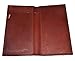 Leatherboss RFID Protected Genuine Leather Slim Checkbook Cover Holder for men women, Brown