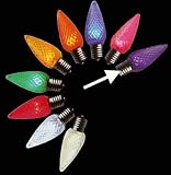 Review VCO  / Pack of 25 LED C9 Purple Replacement Christmas Light Bulbs