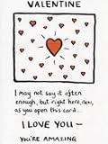 Edward Monkton - LARGE Valentine Card - You're Amazing (EMMV05)