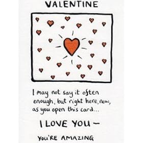 Edward Monkton - LARGE Valentine Card - You're Amazing (EMMV05)