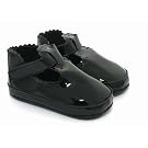 Baby Girl Shoes in Black with Strap