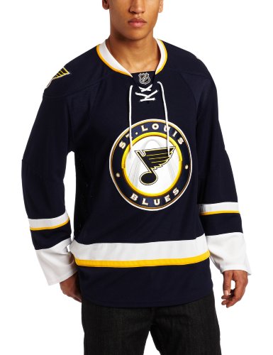 NHL Men's St. Louis Blues Authentic Jersey - 7231A5Blahjslb (Navy, 46)