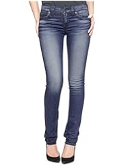 Apparel: True Religion Womens Cora Mid Rise Straight Leg Super T Jean Caught Glance 23