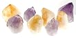 Set of 4 Citrine and 4 Amethyst Points - Sz Approx. 1x1x2 IN