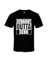Apparel: Straight Outta Cebu Philippines Parody Grunge City T Shirt M Black