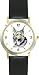 German Shepherd - Adult (SC) Dog - WATCHBUDDY CLASSIC DELUXE TWO-TONE THEME WATCH - Arabic Numbers-Black Leather Strap-Children's Size-Small ( Boy's Size & Girl's Size )