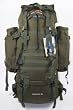 Brand New Military 65L +10L CAMO GREEN RUCKSACK BACKPACK CAMPING HIKING BAG