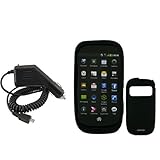 iNcido Brand Nokia C7-00/Astound Combo Solid Black Silicone Skin Case Facep ....