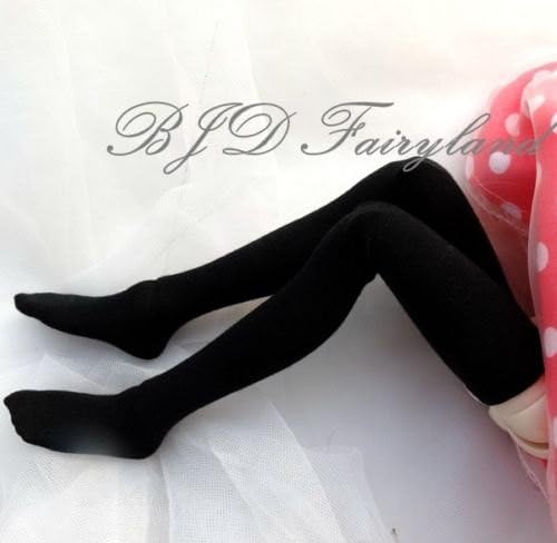 BJD long black socks stockings for 1/3 1/4 1/6 1/8 dolls (1/6 dolls)