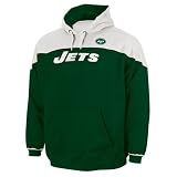New York Jets NFL "Blitz" Hooded Fleece Pullover (Dark Green)