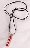 Fused Glass Necklace on Adjustable Cord.