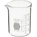 Kimble Kimax 14005-250 Glass Heavy-Duty Low Form Beaker with Double Capacity Scale, 25-200mL Graduation Interval, 250mL Capacity, 25mL Graduation, White (Pack of 12)