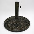 Antique Bronze 18-1/2-in Market Umbrella Base / Stand