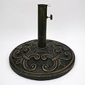Antique Bronze 18-1/2-in Market Umbrella Base / Stand