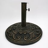 Antique Bronze 18-1 2-in Market Umbrella Base Stand