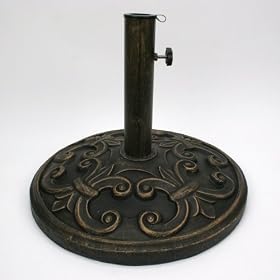 Antique Bronze 18-1 2-in Market Umbrella Base Stand by Umbrella Bases