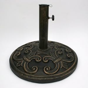Antique Bronze 18-1 2-in Market Umbrella Base Stand by Umbrella Bases