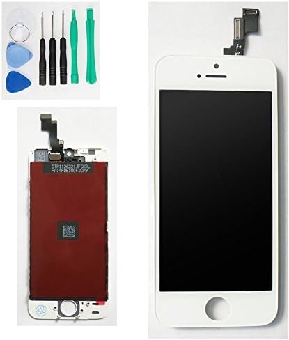 LCD Display+screen Digitizer Glass Lens Assembly for Iphone 5s (white)