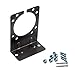 CARROFIX Trailer Wire Mounting Bracket for 7-Way RV Blade Connector Sockets, Heavy Duty, Black