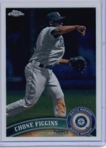 2011 Topps Chrome Baseball Card #147 Chone Figgins - Seattle Mariners - MLB Trading Card in Protective Screwdown Case!
