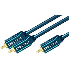 Clicktronic Casual Subwoofer Kabel (Cinch-Stecker/2x Cinch-Stecker) 10 m
