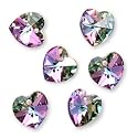 Swarovski Crystal Heart Pendant 6202 10mm Vitrail Lt (6