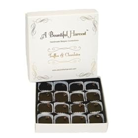 74% Dark Belgian Chocolate Cocoa Nibs Truffles - 16pc