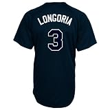 MLB Tampa Bay Devil Rays Evan Longoria #3 Replica Batting Practice Home Jersey