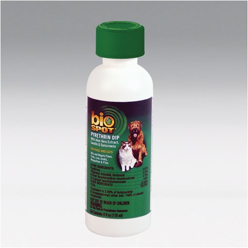 Bio Spot Flea and Tick Dip for Dogs and Cats, 4 ounces