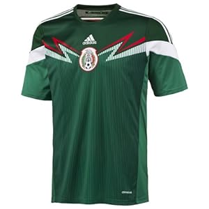 adidas Mexico Replica Home World Cup 2014 Soccer Jersey (S)