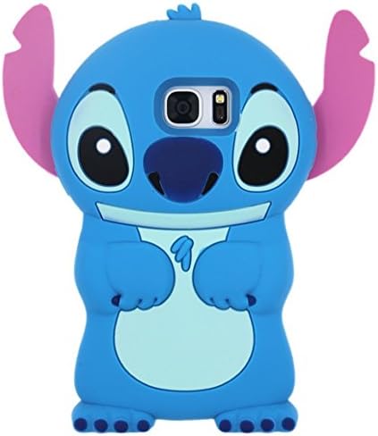 S7 Case,Galaxy S7 Stitch Case,3D Cute Cartoon Lilo Stitch Movable Ear Flip Stitch Soft Silicon Gel Back Cover Case for Samsung Galaxy S7[Stitch]
