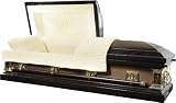 2174 - 18 Gauge Steel Casket<br>Dark Brown / Light Brown - Almond Interior