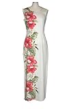 HIBISCUS FLORAL PANEL HAWAIIAN LONG TANK DRESS HIBISCUS FLORAL PANEL HAWAIIAN LONG TANK DRESS