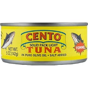 Cento Light Tuna in Olive Oil, Pack of 24 cans, 5 oz. by Cento