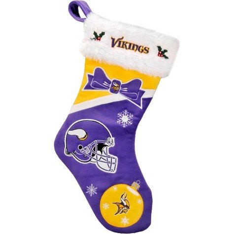 Minnesota Vikings Colorblock 2010 Plush Christmas Stocking