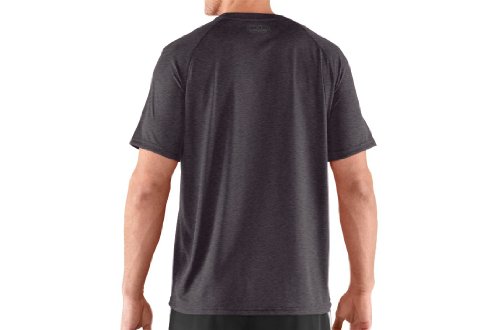 Men's UA TechTM Shortsleeve T-Shirt Tops by Under Armour Extra Large Carbon Heather black