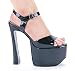 656-MARCH, 6.5" Heel Sandal in Black, Red or White by Ellie Shoes
