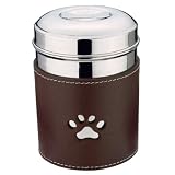 LARGE - 72 OUNCE - Leather Pawprint Canisters