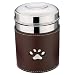 Pet Supplies : LARGE - 72 OUNCE - Leather Pawprint Canisters