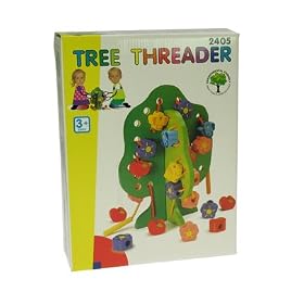 Wooden Tree - Threading and Lacing Toy