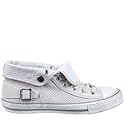 Belstaff - Sneaker, Herren, perforiertes Rauleder, Gummisohle, Druckknopf, offwhite, 757482